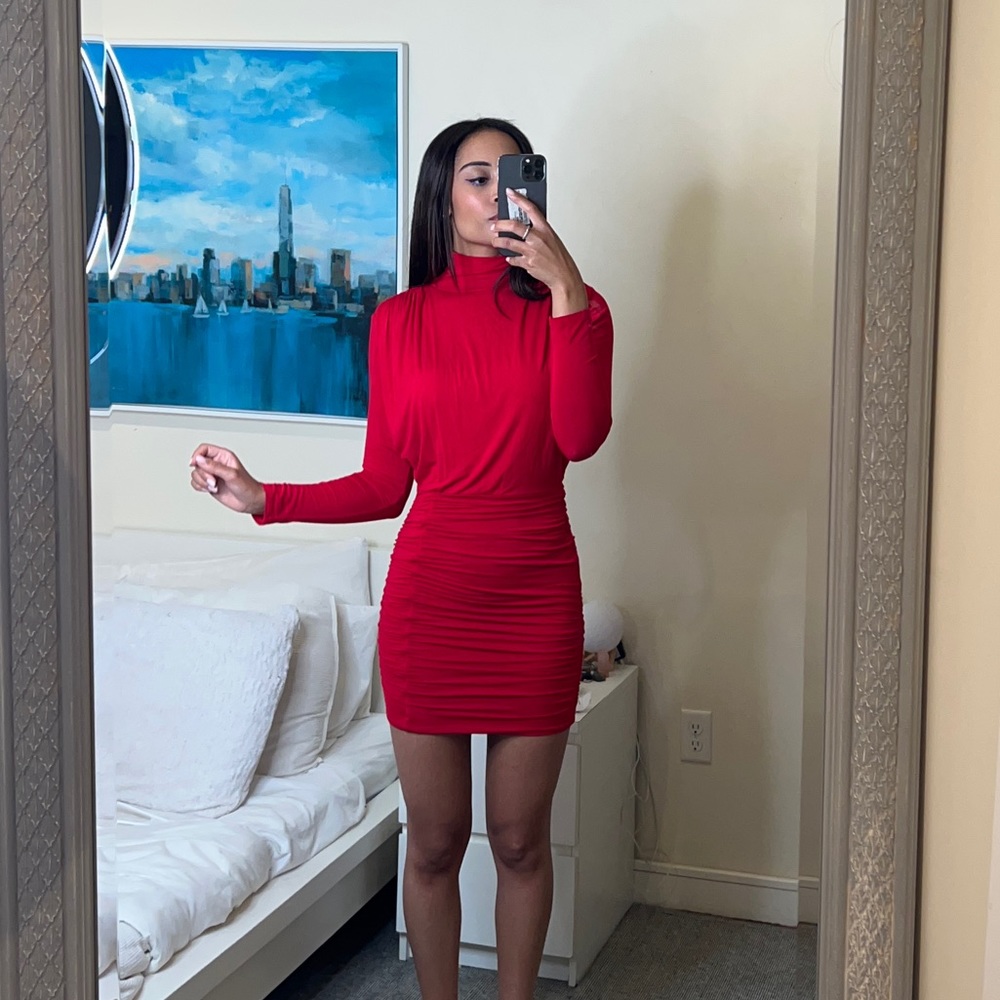 JLUXLABEL RED MINI DRESS- Small - Picture 5 of 17